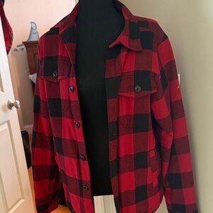 Goodfellow & Co Red and Black Utility Jacket